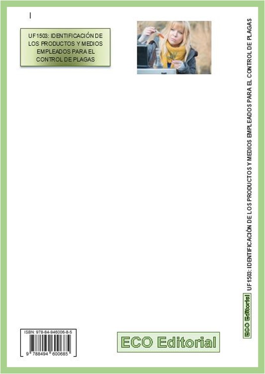Libros de UF1503 Identificación de los productos y medios empleados para el control de plagas